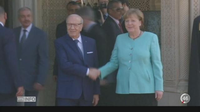 Angela Merkel à Tunis pour signer un accord sur l'immigration