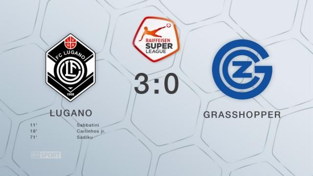 Super league - 20e journée : Lugano - Grasshopper (3:0)