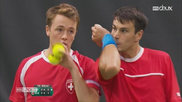 Tennis-Coupe Davis: la Suisse perd en double contre le Bélarus