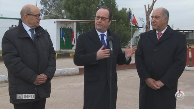 François Hollande est en visite en Irak