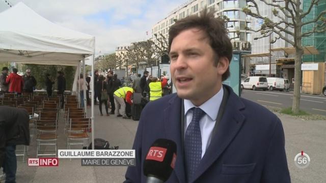 GE - Annonce des quatre meilleures idées pour la rade: les précisions de Guillaume Barrazone, maire de Genève