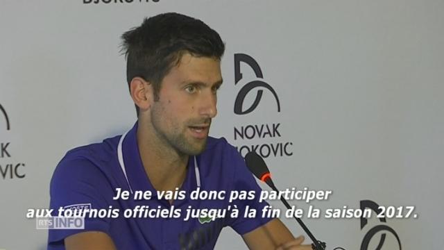 Novak Djokovik abdique pour la fin de la saison