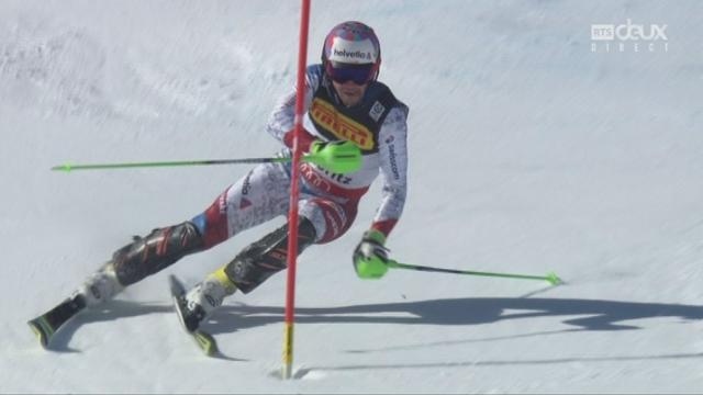 Mondiaux de St-Moritz, slalom, 2e manche: Luca Aerni (SUI)