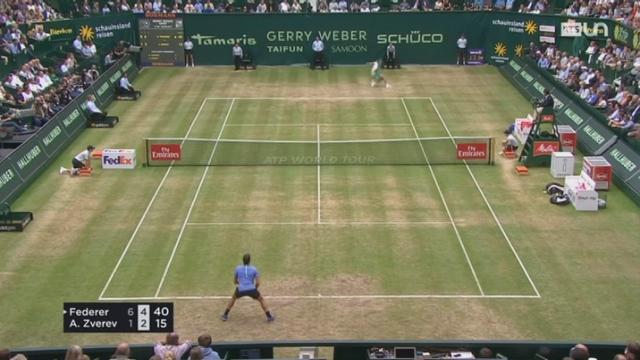 Tennis: Roger Federer remporte le titre à Halle face au jeune prodige Alexander Zverev