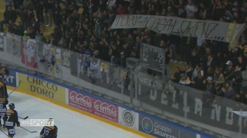 Hockey : l'ovation du public luganais pour Kienzle.