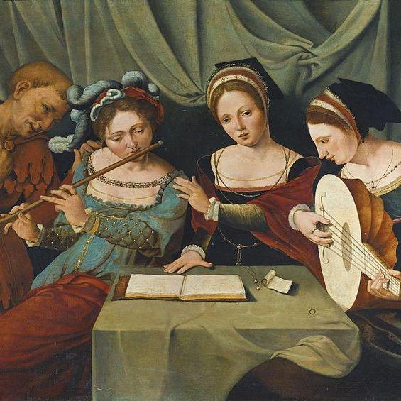 Trois Jeunes Femmes faisant de la Musique. 16e siècle [wikipedia]