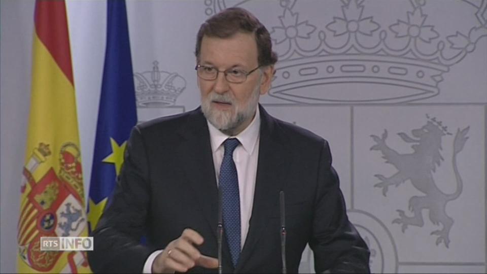 Mariano Rajoy s'exprime à propos de la Catalogne