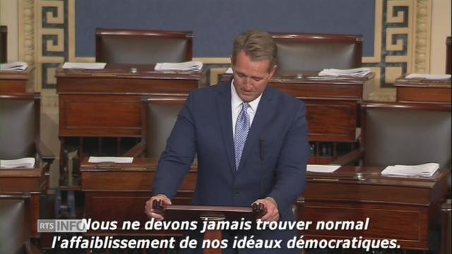 La charge d'un sénateur républicain contre Donald Trump