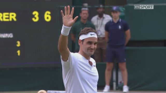 Wimbledon, 2e tour: Lajovic (SRB) battu par Federer (SUI) 6-7 3-6 2-6
