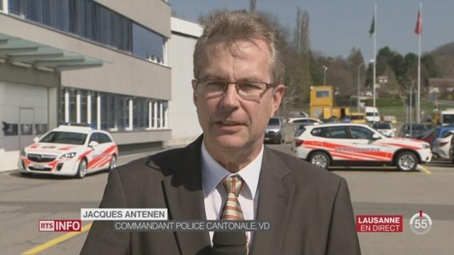 Baisse de la criminalité dans le canton de Vaud: entretien avec Jacques Antenen, commandant de la police cantonale, à Lausanne