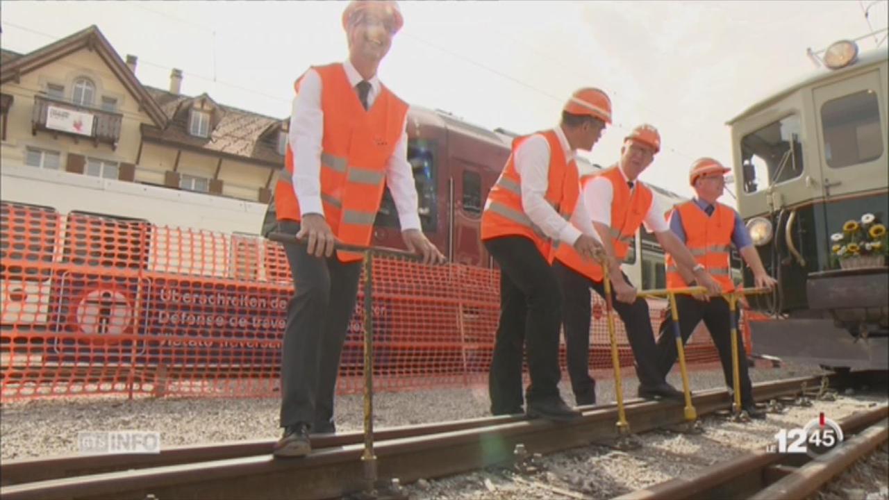FR: les travaux de réaménagement de la gare de Châtel-St-Denis ont officiellement débuté