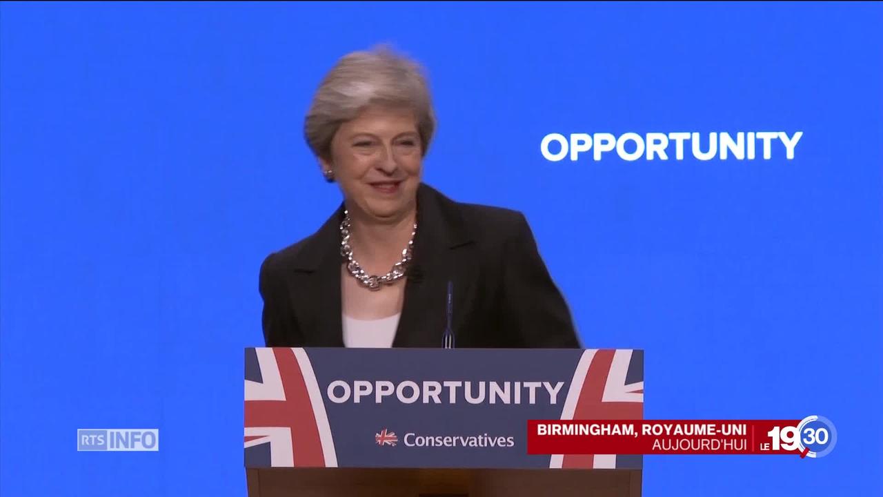 Congrès du parti conservateur au Royaume-Uni: Theresa May appelle à l'unité en vue du Brexit.