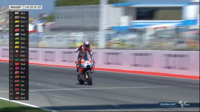 Moto GP, GP de Saint-Marin: victoire de Dovizioso (ITA) devant Marques (ESP) 2e et Crutchlow (GBP) 3e