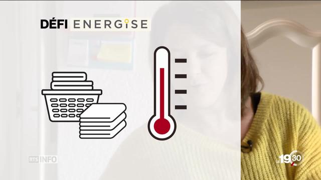 Consommation énergétique: des ménages mis au défi de diminuer leur consommation électrique de chauffage ou de lessive.