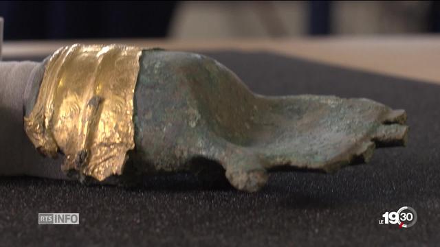 Découverte à Prêles d'une main en bronze et un bracelet en or qui remontent à 3500 ans.