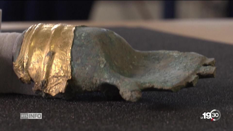 Découverte à Prêles d'une main en bronze et un bracelet en or qui remontent à 3500 ans.