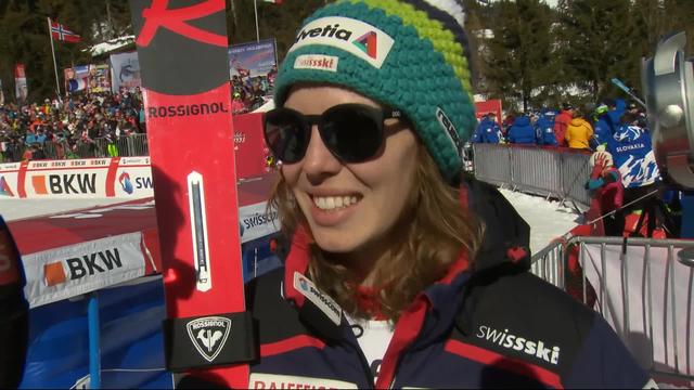 Crans-Montana (SUI), combiné alpin dames, 2e manche: l'interview de Michelle Gisin (SUI)