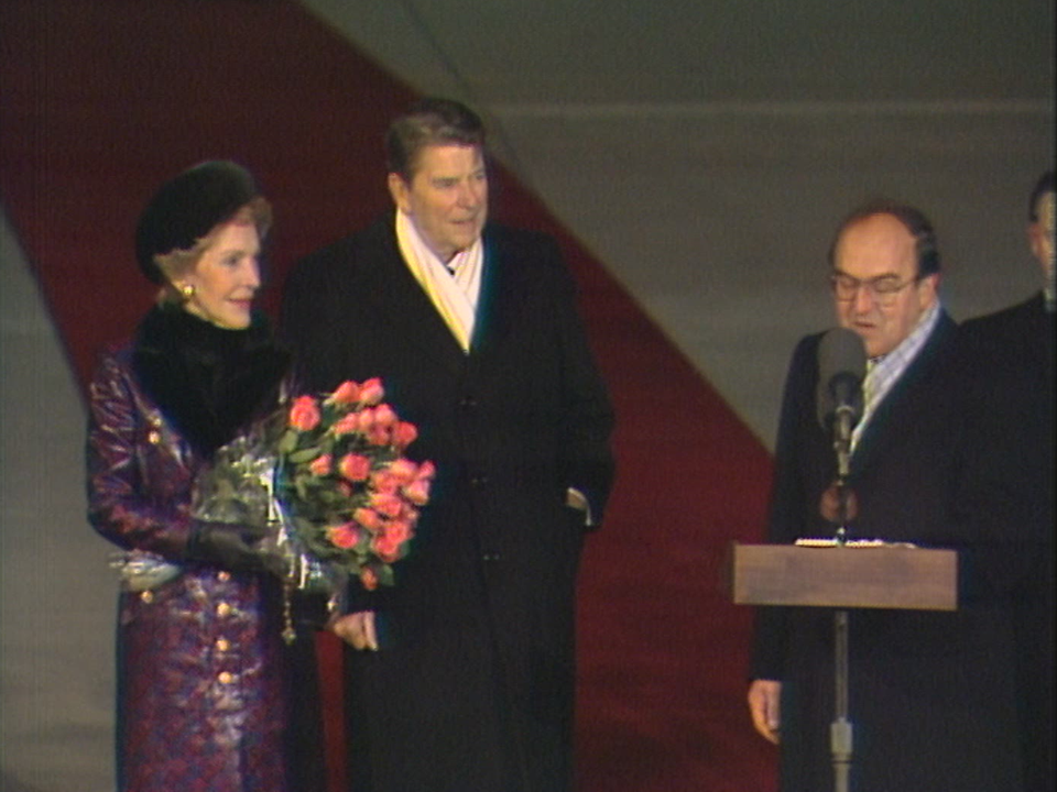 L'arrivée de Ronald Reagan à Cointrin