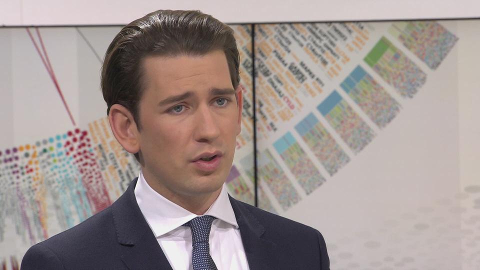 Le chancelier autrichien Sebastian Kurz .