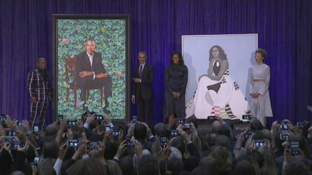 Des portraits des Obama dévoilés à la National Portrait Gallery de Washington