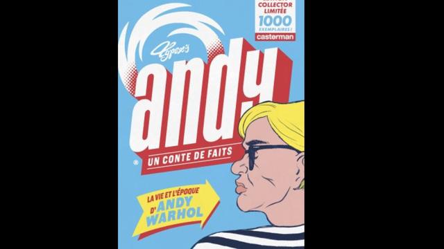 La couverture de la bande dessinée "Andy, un conte de faits". [Casterman - Typex]