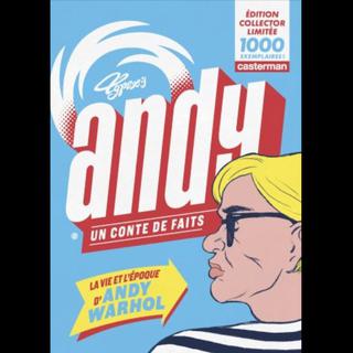 La couverture de la bande dessinée "Andy, un conte de faits". [Casterman - Typex]