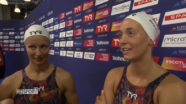Natation, relais dames 4x100 libre: la réaction des nageuses après leur record de Suisse