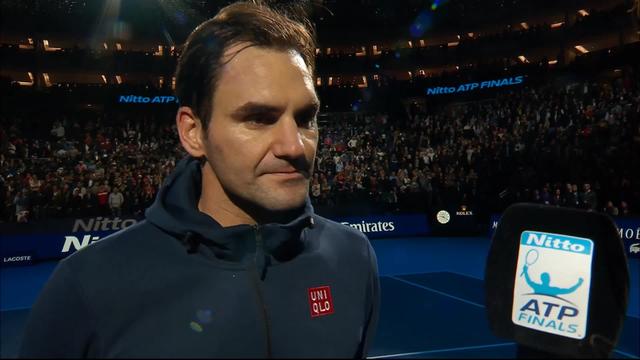 Round Robin, R.Federer (SUI) bat D.Thiem (AUT) (6-2, 6-3): l'interview de Federer à la fin du match