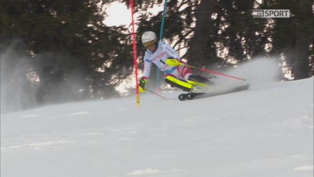 Lenzerheide (SUI), Slalom dames, 1re manche: la descente de Wendy Holdener (SUI)