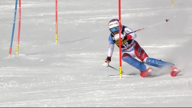 Are (SWE), Slalom dames 2e manche: Michelle Gisin (SUI)