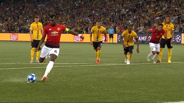 Young Boys – Manchester United (0-2): 44e, doublé de Pogba après un penalty discutable