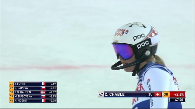 Levi (FIN), Slalom dames, 1re manche: le passage de Charlotte Chable (SUI)