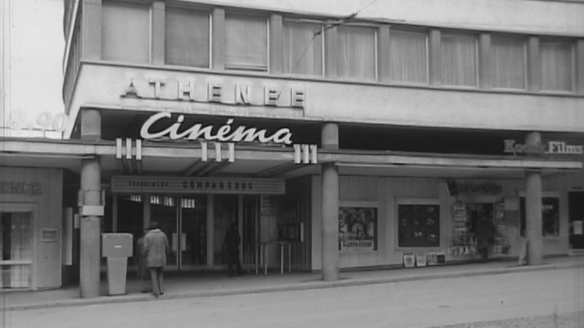 Le cinéma Athénée à Lausanne en 1972. [RTS]