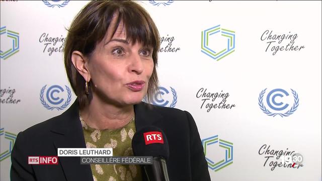 COP24 à Katowice en Pologne: dernière participation de Doris Leuthard.