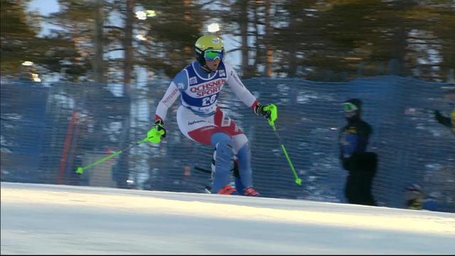 Levi (FIN), Slalom dames, 1re manche: le passage de Carole Bissig (SUI)