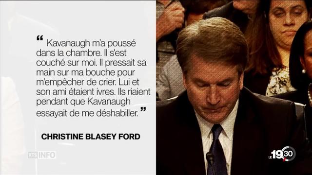 Le témoignage d'une femme pourrait compromettre l'élection de Brett Kavanaugh à la cour suprême des Etats-Unis