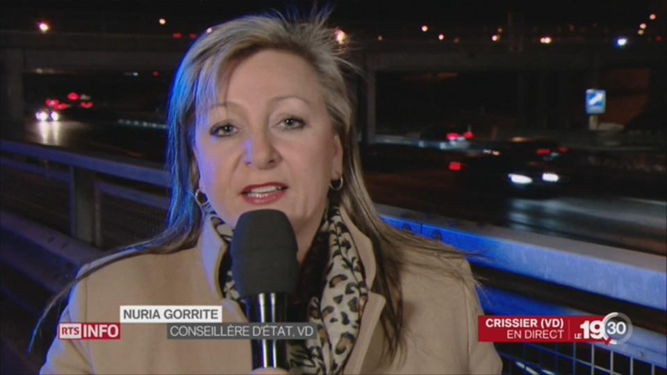 Contournement de Crissier: entretien avec la conseillère d'Etat Nuria Gorrite.