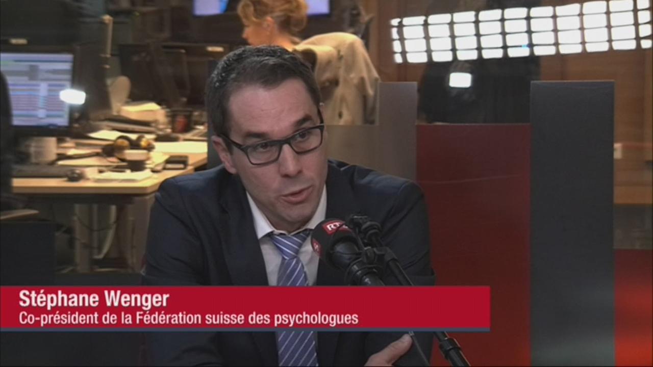 Stephan Wenger, co-président de la Fédération suisse des psychologues (vidéo)