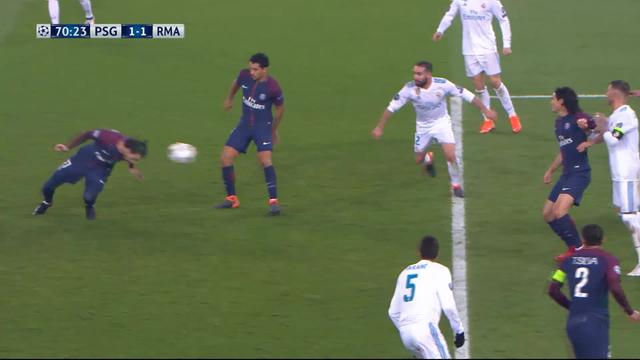 1-8e de finale, Paris SG - Real Madrid (1-1): Cavani 70e