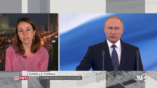 Vladimir Poutine a été réinvesti à la présidence pour son quatrième mandat Les précisions d’Isabelle Cornaz, depuis Moscou