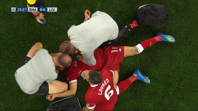 Finale, Real Madrid - Liverpool 0-0: faute vicieuse de Ramos sur Salah qui ne s'en remettra pas