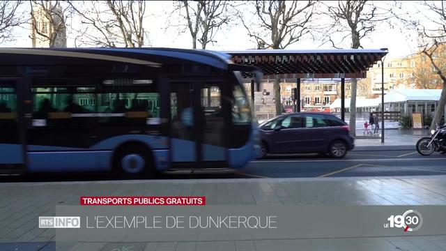 La gratuité des transports publics: une piste testée à Dunkerque en France.