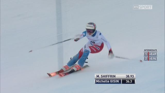 Lenzerheide (SUI), Slalom dames, 1re manche: la descente de Michelle Gisin (SUI)