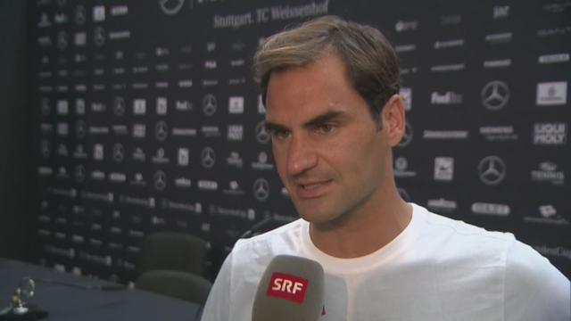 Tennis : interview de Federer après son retour à Stuttgart