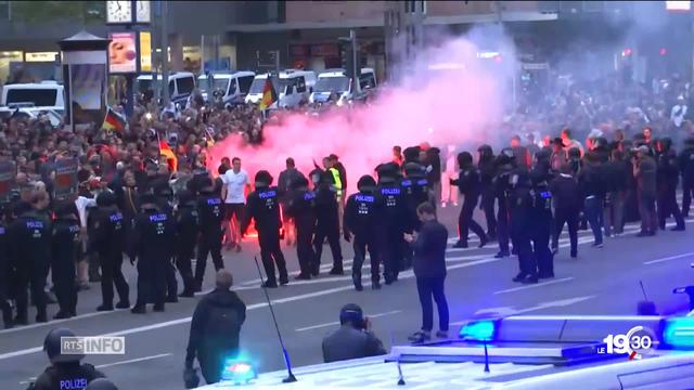 Ex-Allemagne de l'Est: violentes manifestations attisées par le mouvement d'extrême droite Alternative für Deutschland