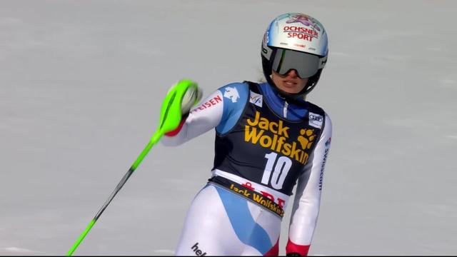 Are (SWE), Slalom dames 2e manche: Denise Feierabend (SUI)