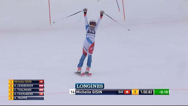 Ofterschwang (GER), slalom dames, 2e manche: Michelle Gisin (SUI)