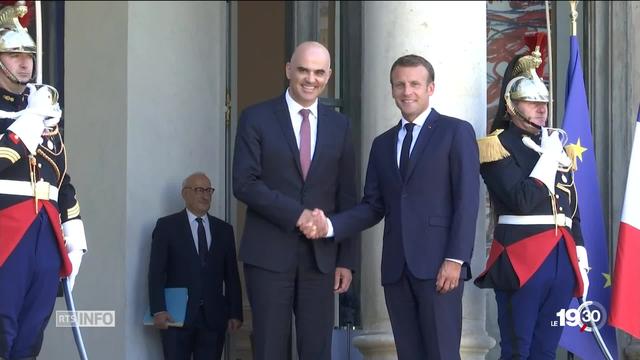 Alain Berset a visité son homologue français Emmanuel Macron.