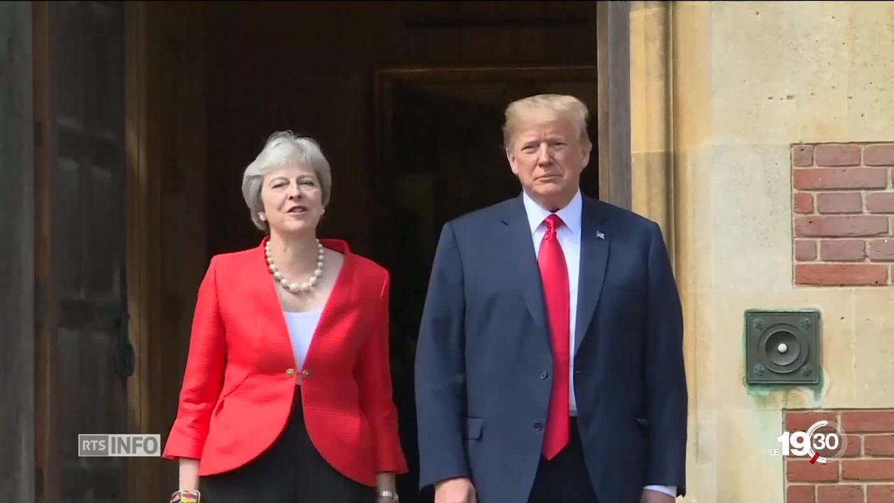 Donald Trump a joué la carte de l'apaisement face à Theresa May.