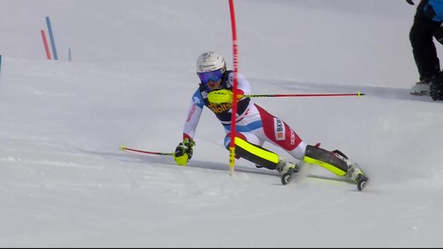 Are (SWE), Slalom dames 1re manche: Wendy Holdener (SUI)